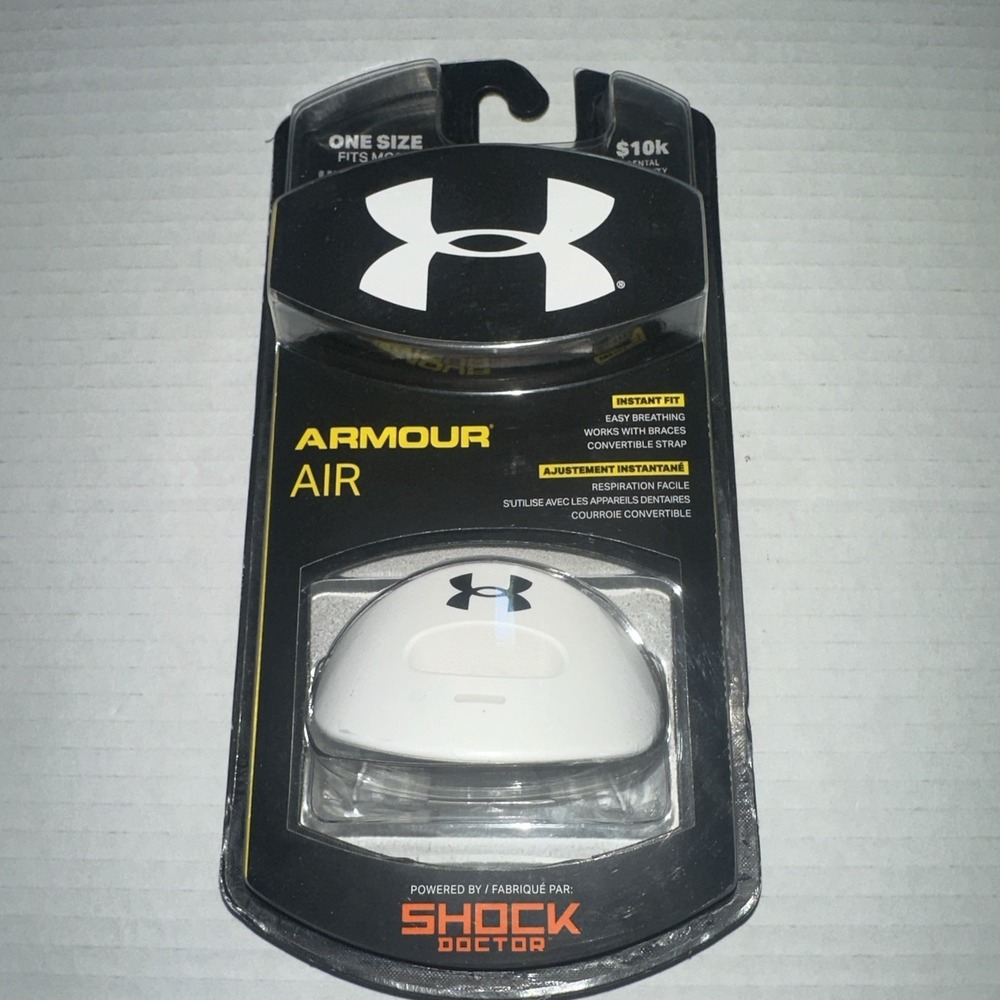 Under Armour Air Lip Guard Football Full Mouth Instant Fit Compatible w Braces